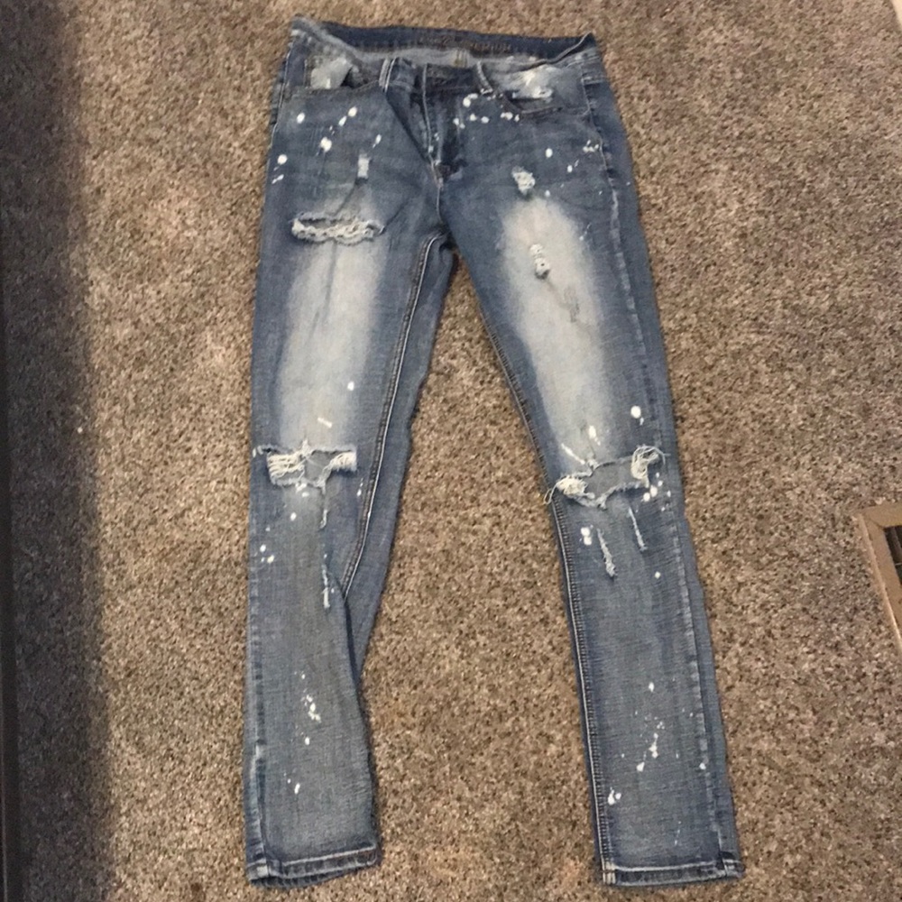 Rue 21 Ripped Blue Jeans